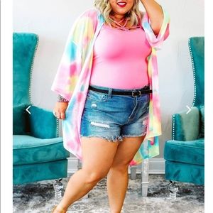 🏖MULTI PINK KIMONO